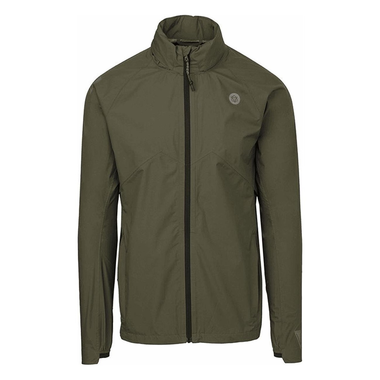 Chaqueta Rain Venture Unisex Verde Militar S con Capucha Ajustable - 1