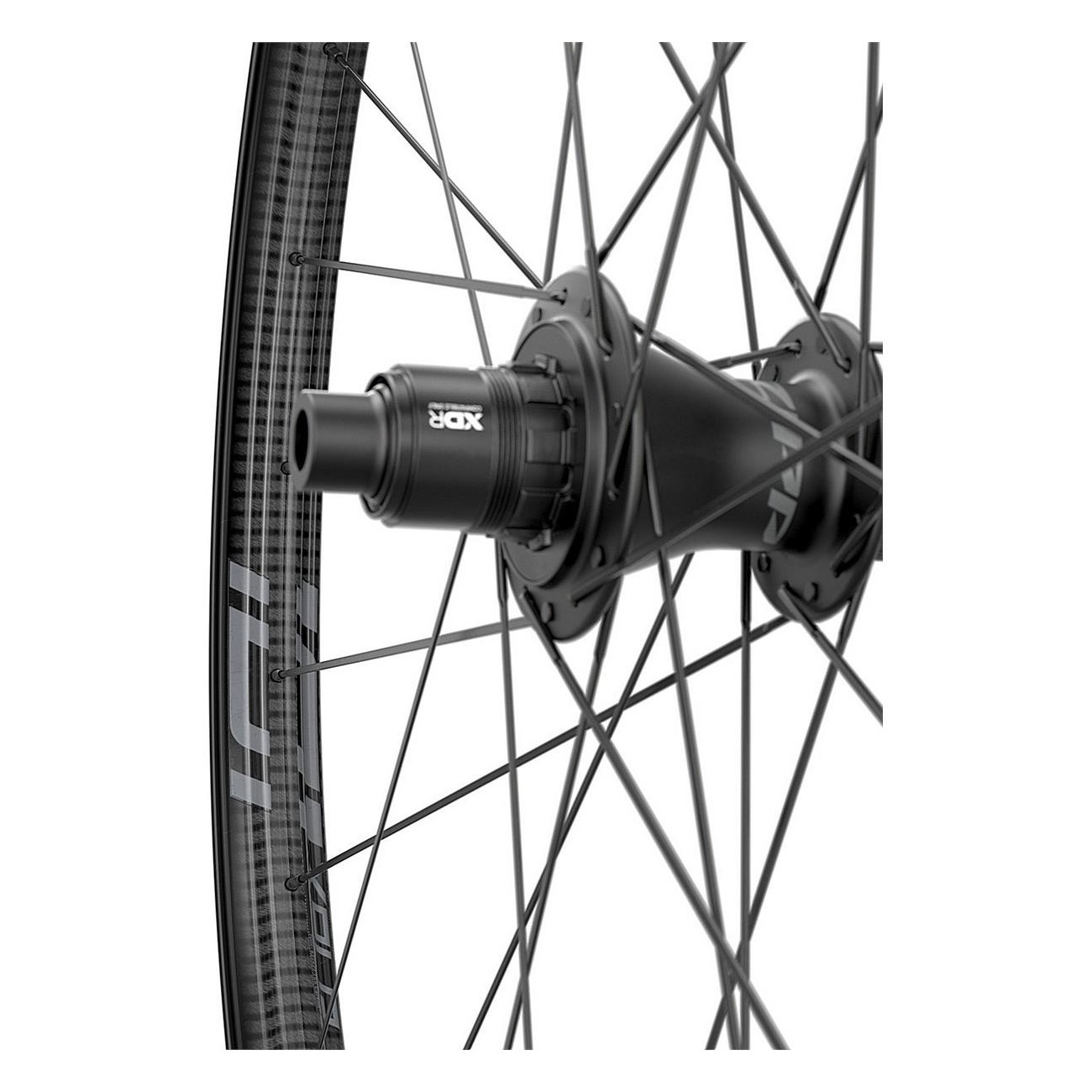 Roues Arrière Tubeless Zipp 101 XPLR 650b avec Moyeu SRAM XDR, Noir - 4