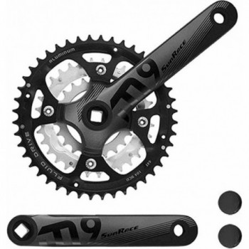 Guarnitura MTB SUNRACE 3x9V 22/32/42 Denti 175mm Nero/Argento - 1 - Guarnitura - 4710944250756