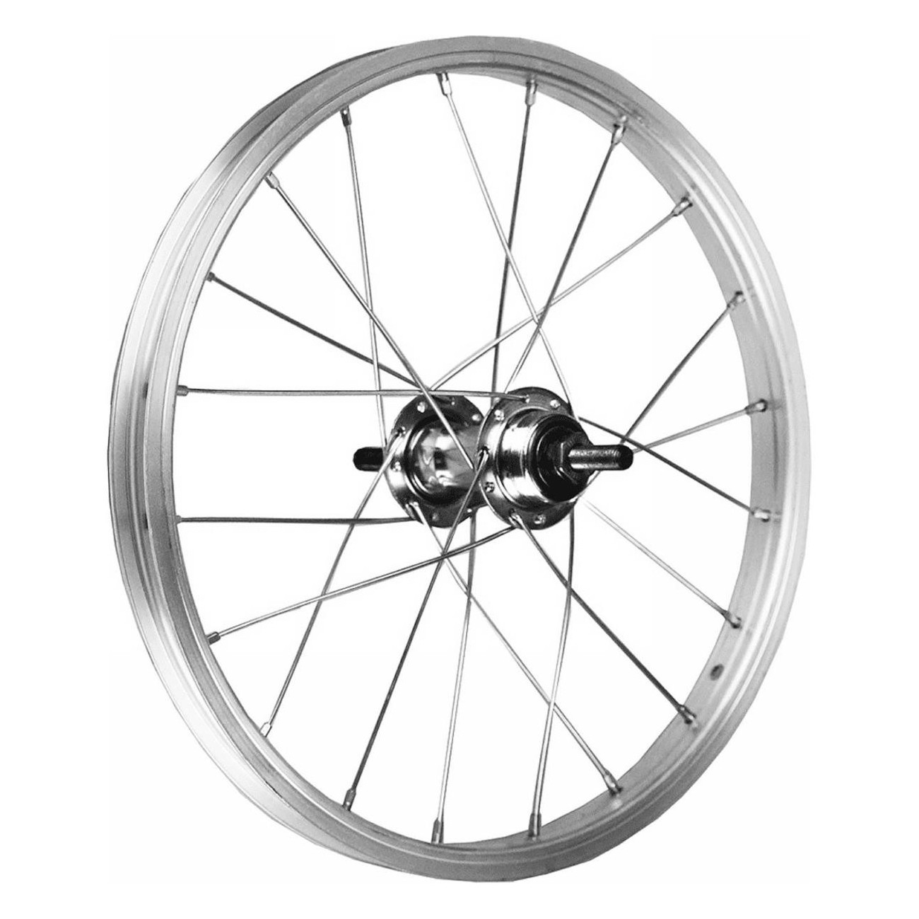 Vorderrad 12' x 1.75 aus Aluminium mit 85mm Nabe für V-Brake - 1