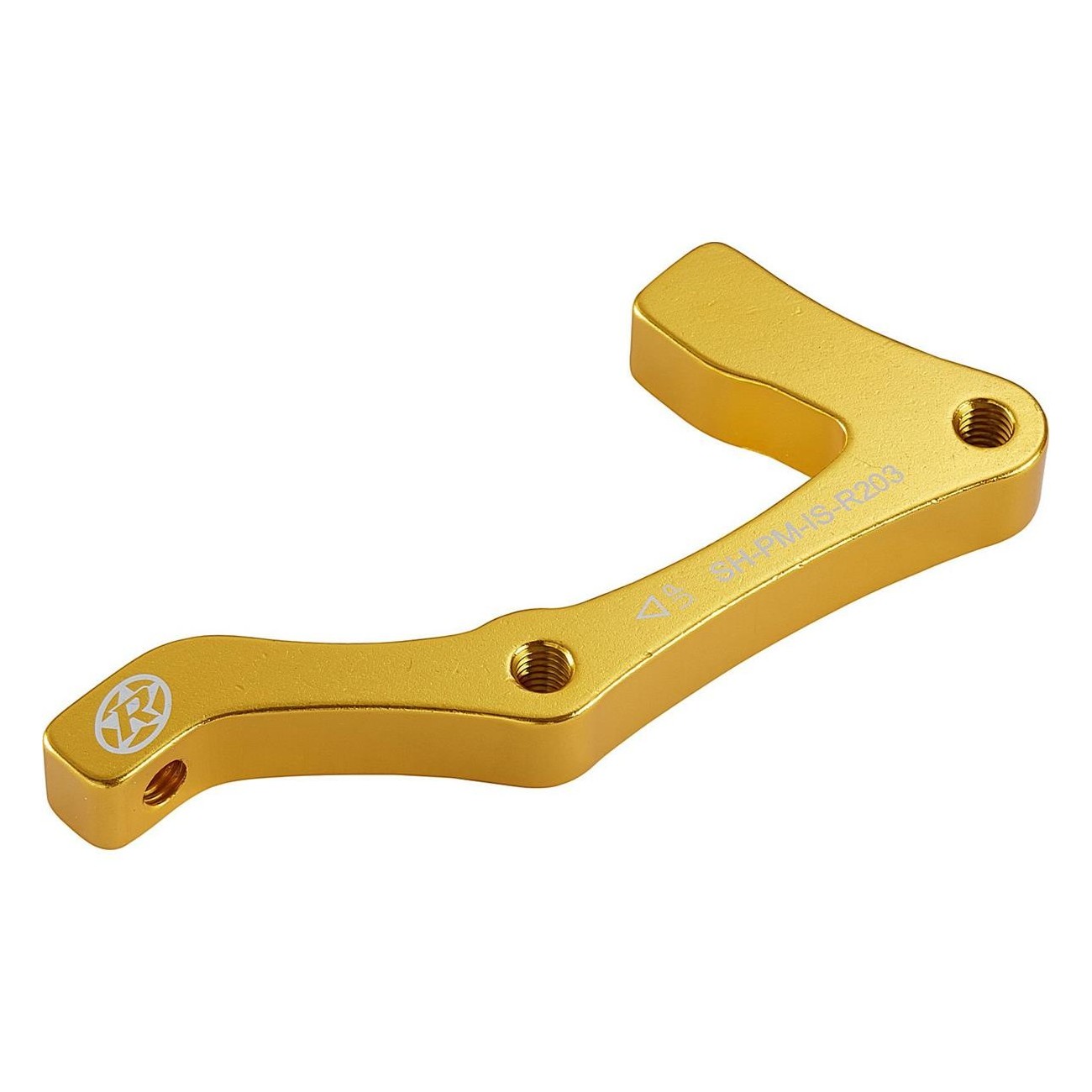 Shimano 203 mm Gold Hinterrad Scheibenbremsadapter - IS PM Aluminium - 1