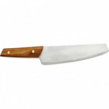 Coltello da Campeggio Grande in Acciaio Inossidabile con Manico in Rovere per Preparazione - 2 - Coltelli - 7330033904024