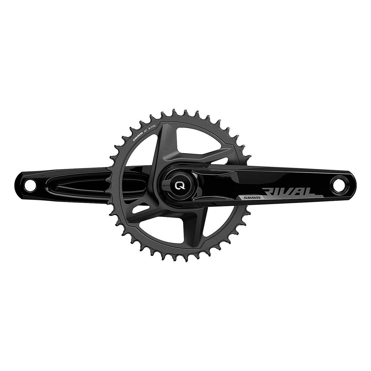 Guarnitura SRAM Quarq Rival AXS Wide 175mm 46T con Misuratore di Potenza, Senza Movimento Centrale DUB - 1 - Guarnitura - 071084