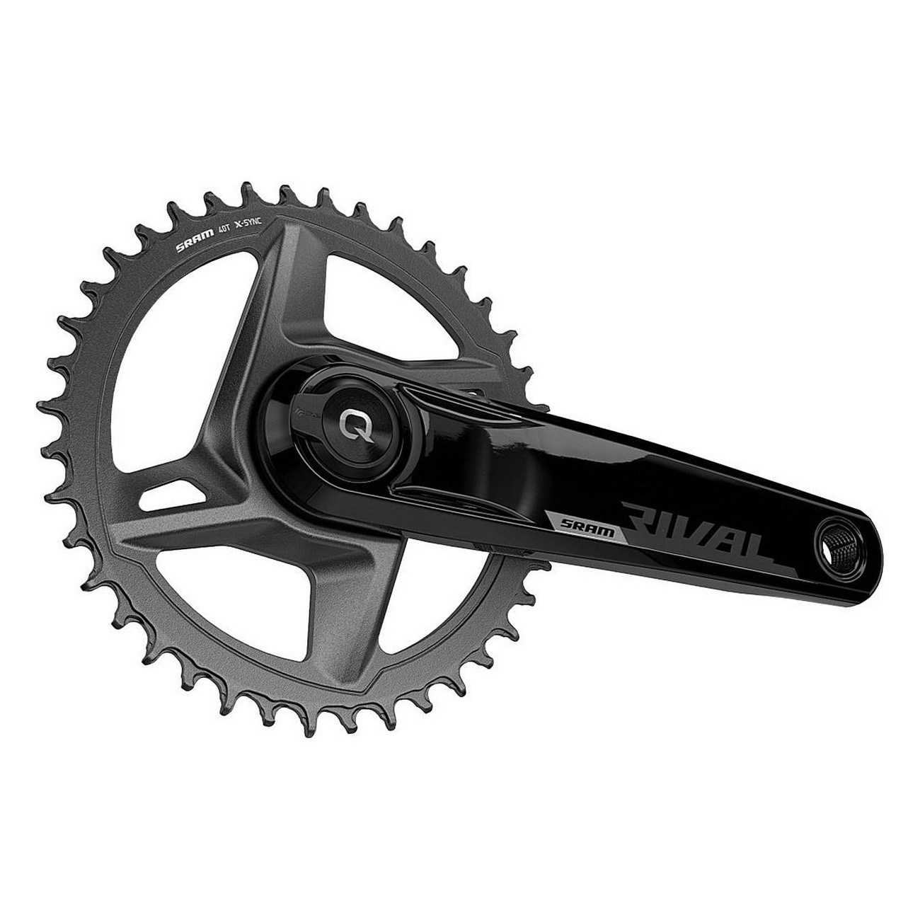 Guarnitura SRAM Quarq Rival AXS Wide 175mm 46T con Misuratore di Potenza, Senza Movimento Centrale DUB - 2 - Guarnitura - 071084