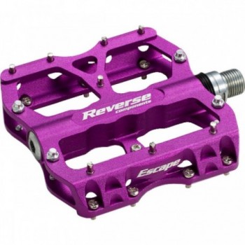 Fuga Reverse Pedal Lila for Bike Park - MTB, Aluminum 6061, 405g - 1