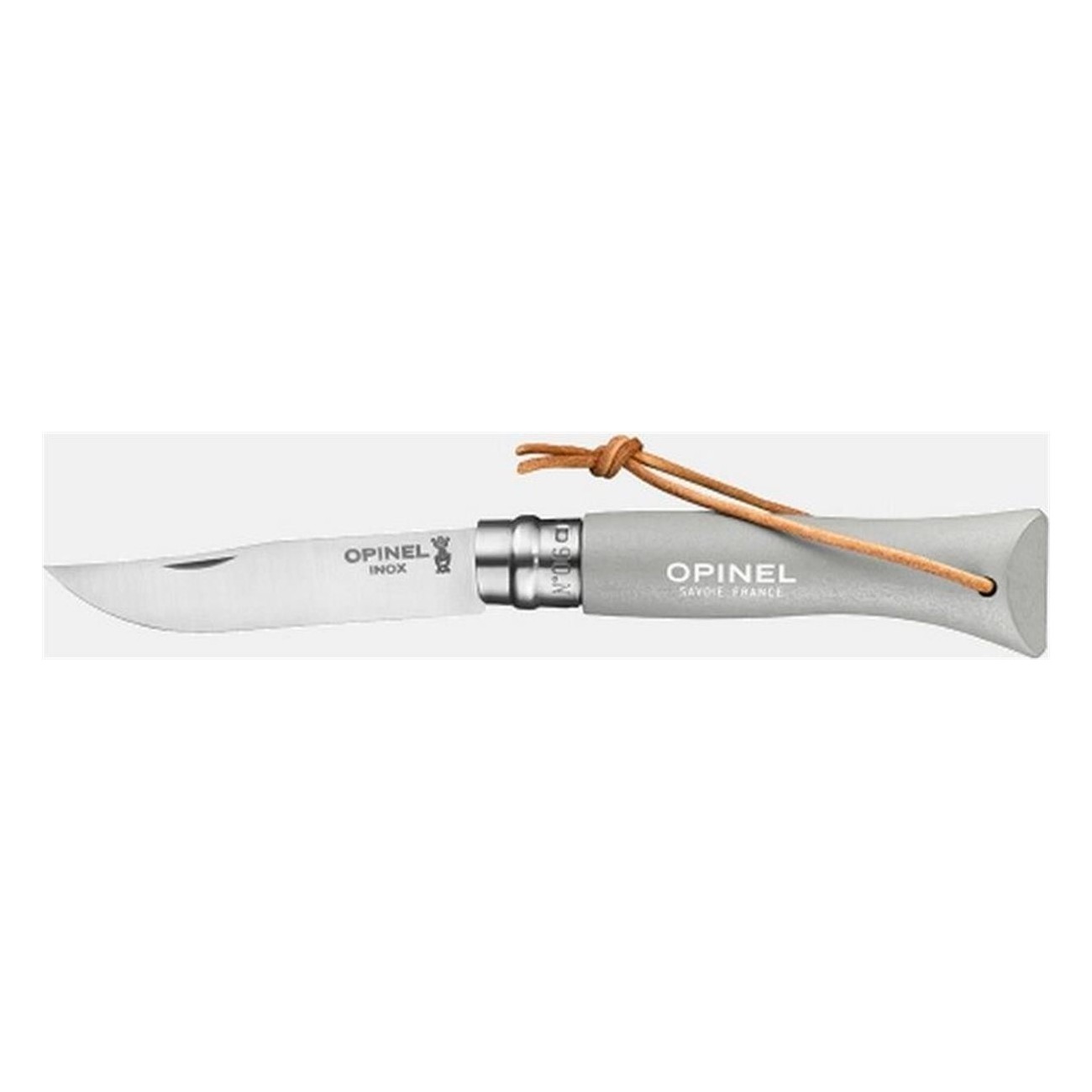 Set de 6 Couteaux Opinel Tradition N°06 Couleur Sauge - Lame en Acier Inox - 6