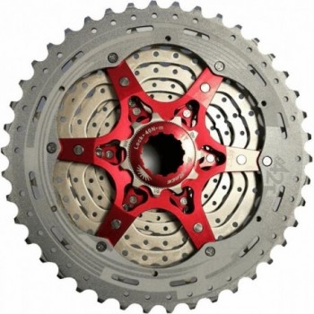 Cassetta MTB 11V 11/42 Denti in Alluminio Argento Compatibile Shimano - SUNRACE - 1 - Cassette - 4710944252835