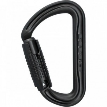 Locking Versatile Offset D Carabiner - Matte Grey, Lightweight & Functional - 1