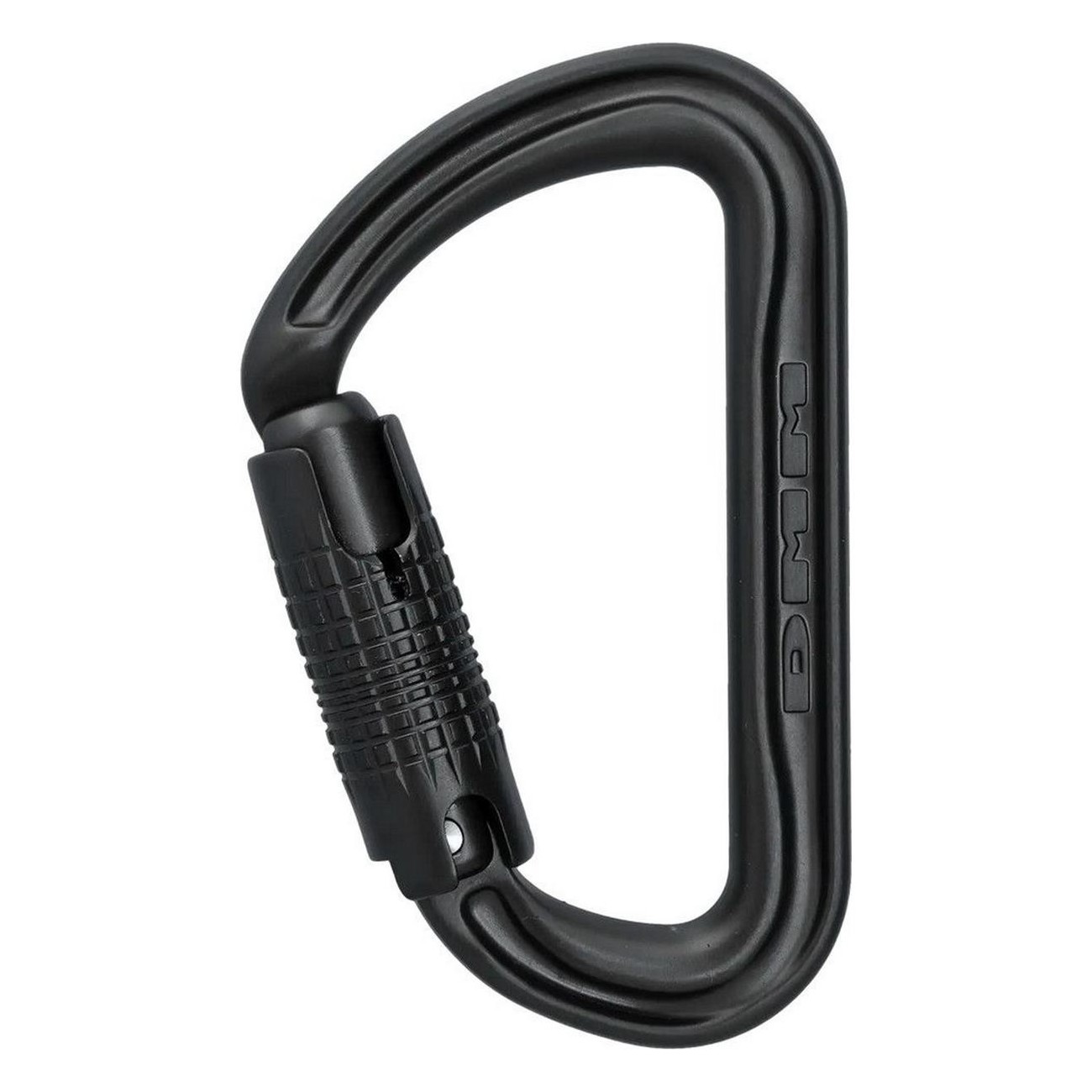 Locking Versatile Offset D Carabiner - Matte Grey, Lightweight & Functional - 1