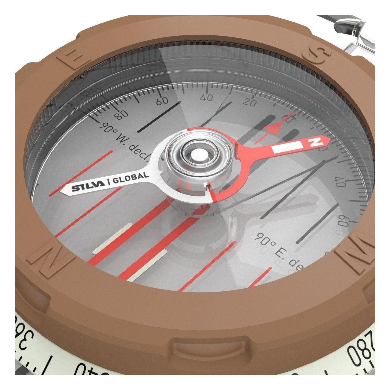 Silva Compass Expedition-360 Global: Bussola Professionale con Ago Globale per Navigazione in Tutte le Zone Magnetiche - 11 - Bu