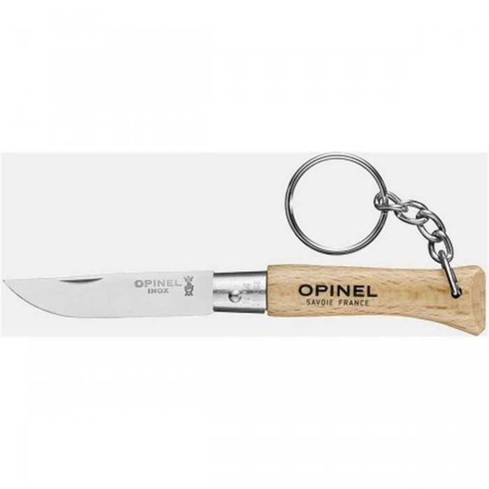 Opinel Keychain No.04 Stainless Steel with Ring (6 Pieces) - Durable and Practical - 1