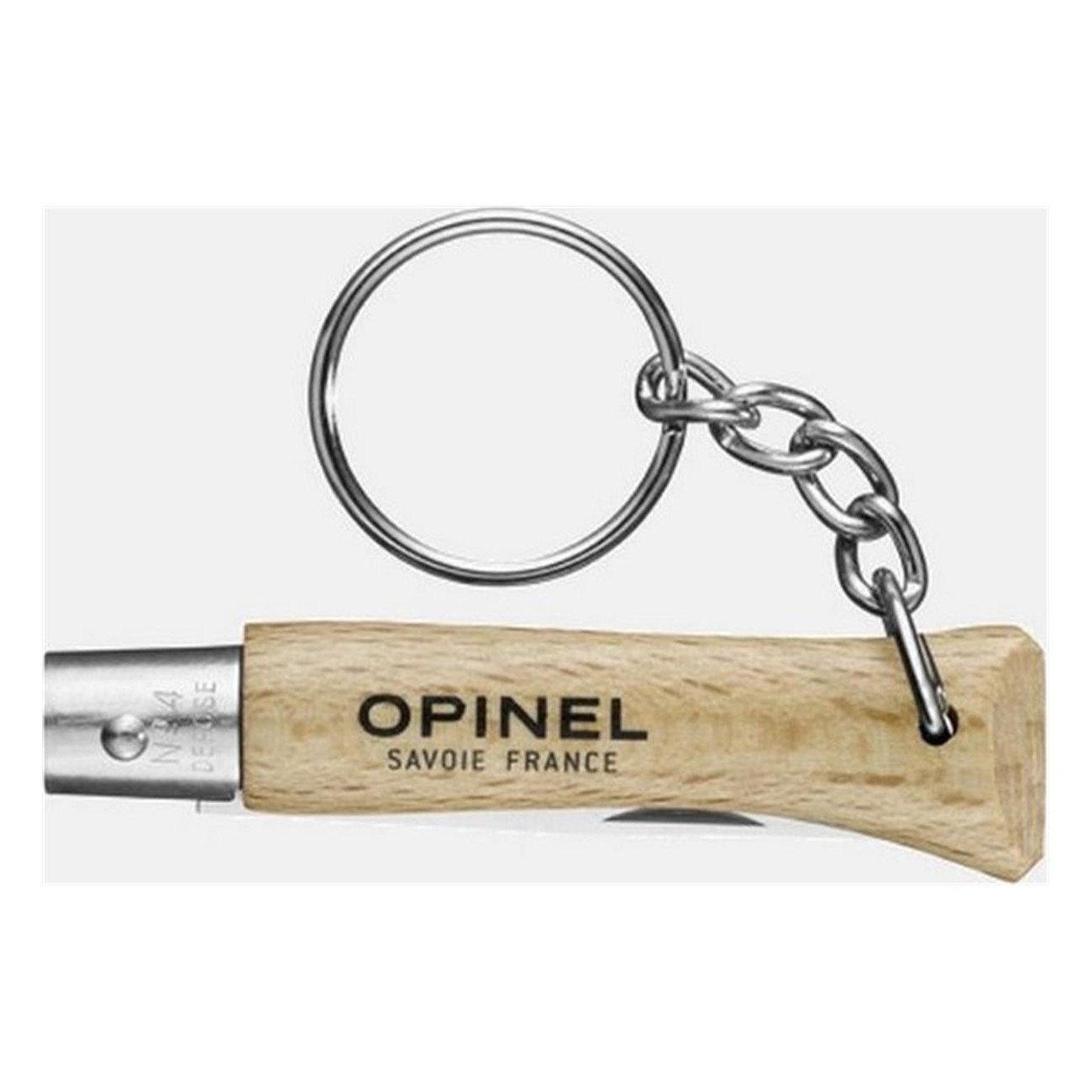 Porte-clés Opinel n°04 en acier inoxydable avec anneau (6 pièces) - Pratique et résistant - 2