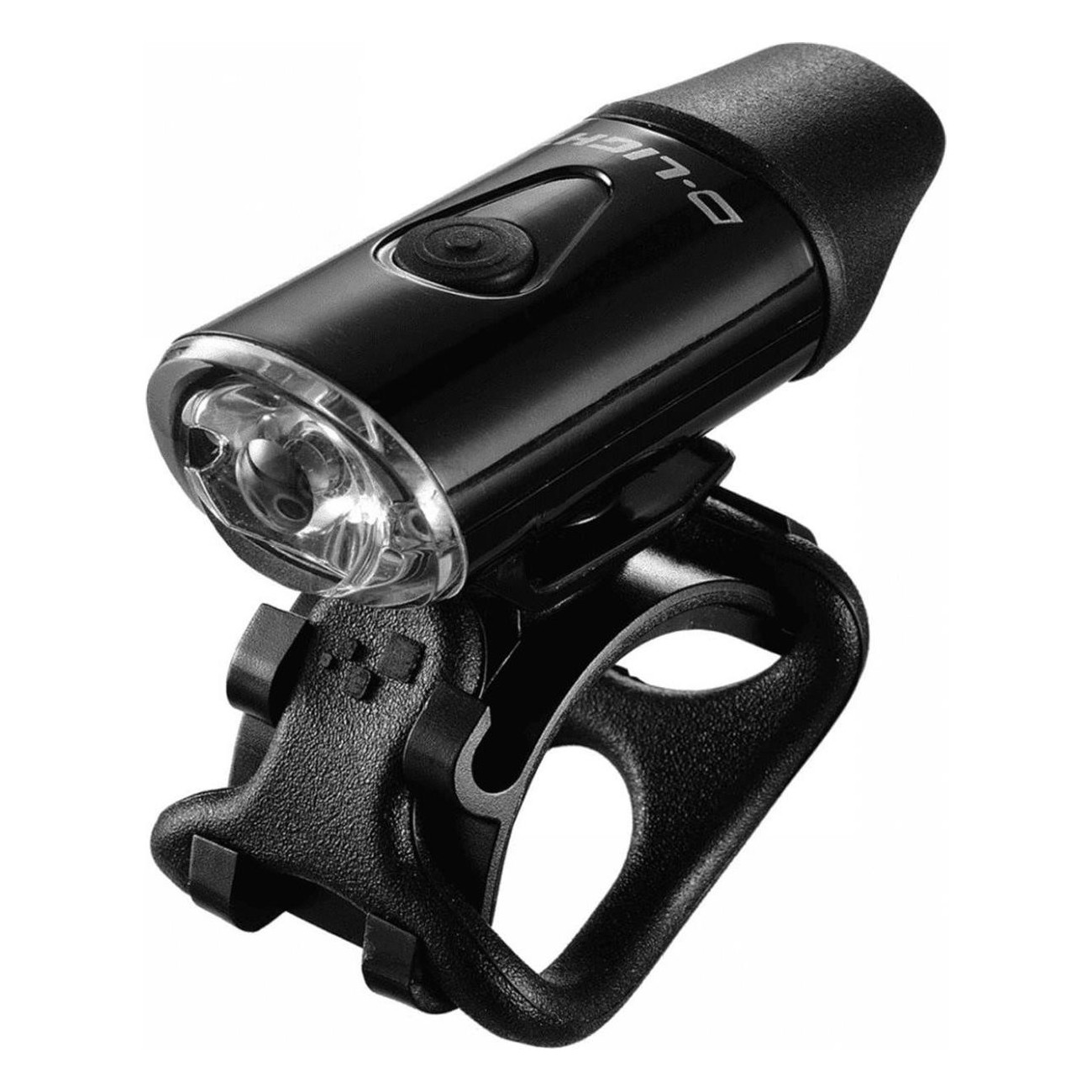 USB Rechargeable Front Light 0.5W with Helmet and Handlebar Mount, 4 Modes - 1