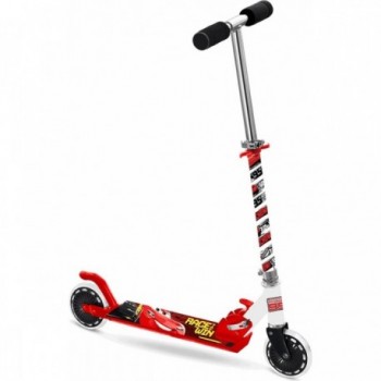 Disney Cars Foldable Scooter for Kids, Red, 50 kg Capacity, Adjustable Handlebar - 2