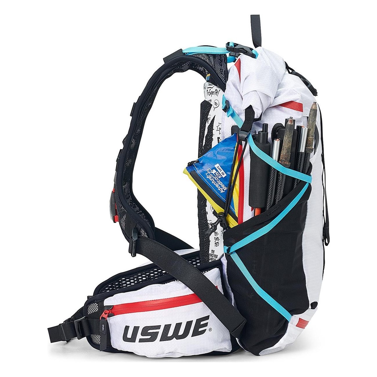 Mochila USWE Hajker Pro 18S 18 Litros Blanca - Resistente y Cómoda para Aventuras - 7