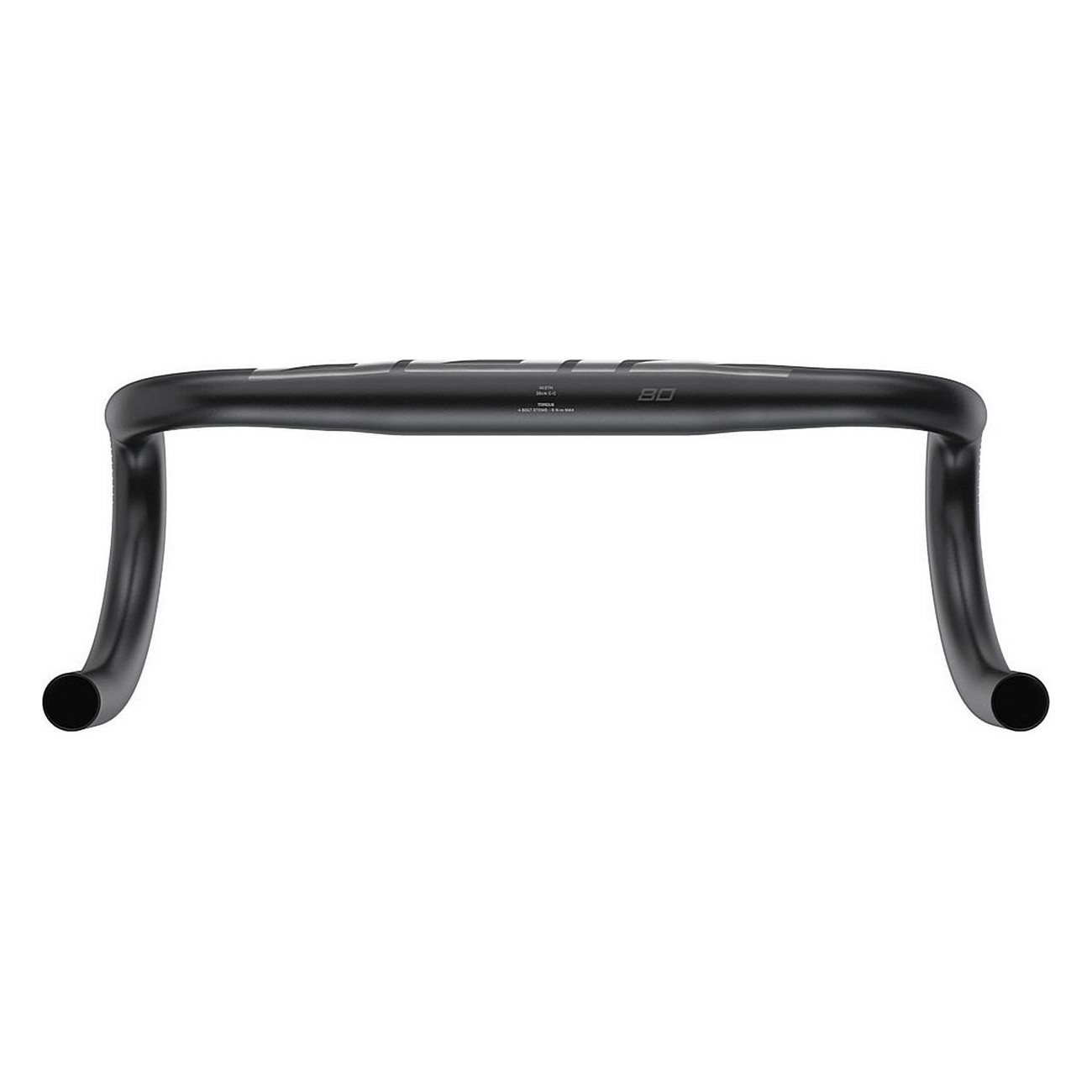 Zipp Service Course SL 80 Handlebar Black 38 cm - Comfort & Efficiency in Aluminum 7050 - 6