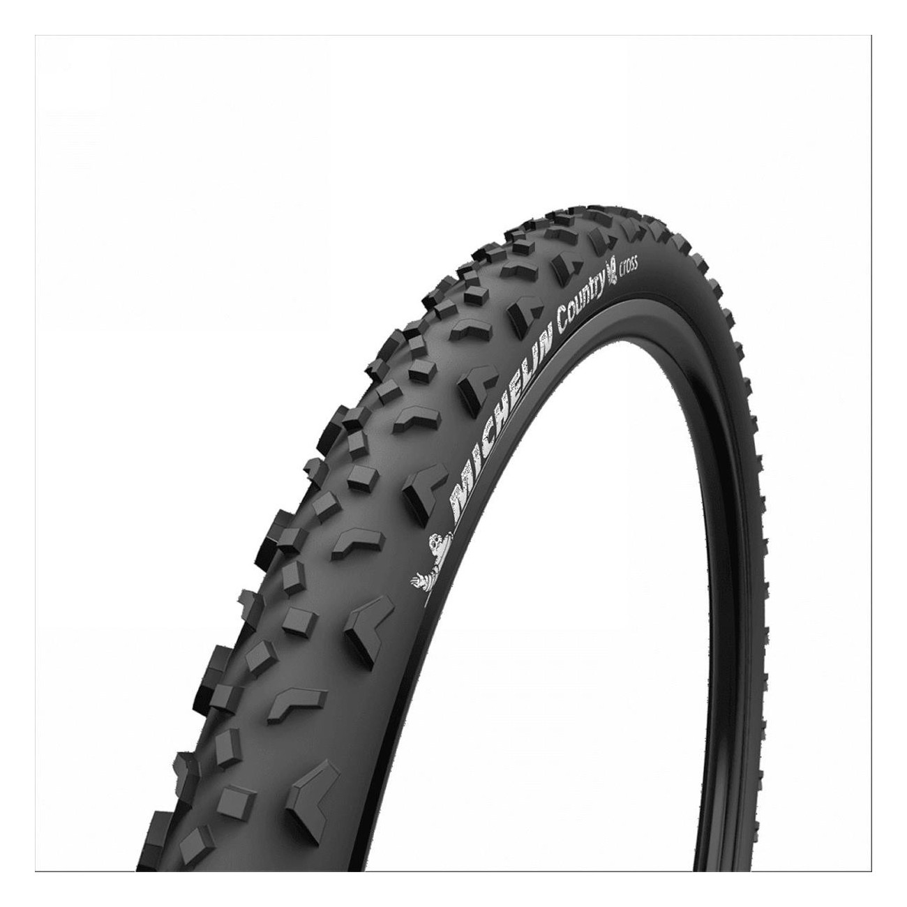 MTB Tire 26x1.95 Country Cross Black Hard 30 TPI - Ideal for Mixed Terrain - 1