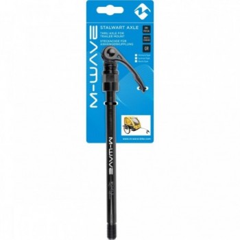 Axe de Passage Universel M-Wave Stalwart 12 mm, Compatible Shimano, 176 mm, Noir - 7