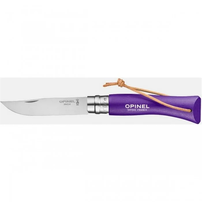 Couteau Pliant Opinel Tradition N°07 Violet - Set de 6 Pièces - 1