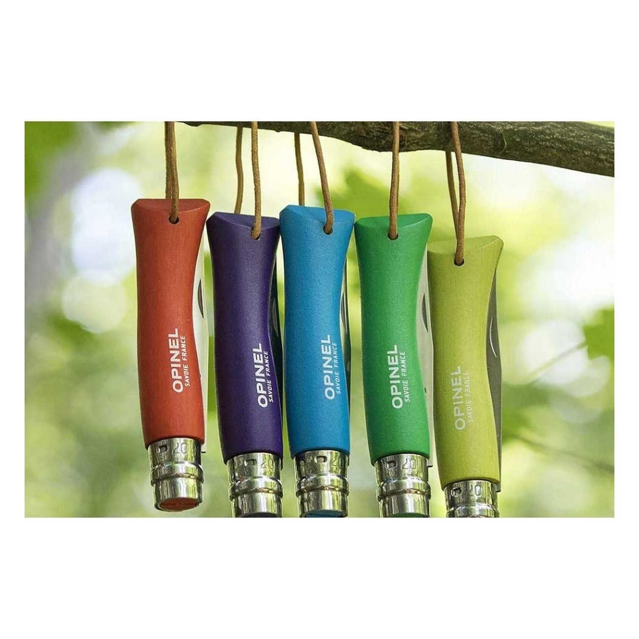 Couteau Pliant Opinel Tradition N°07 Violet - Set de 6 Pièces - 9