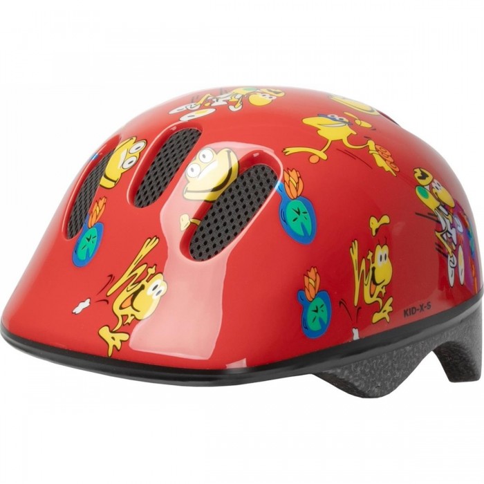 Casco Infantil XS 46-52 cm Diseño Rana Rojo - KID X S - 1