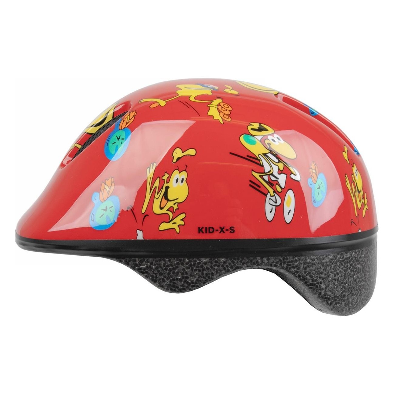 Casque pour Enfants XS 46-52 cm Design Grenouille Rouge - KID X S - 3