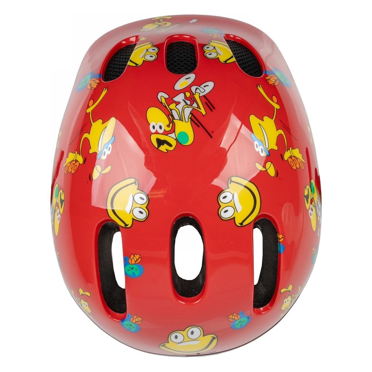 Casque pour Enfants XS 46-52 cm Design Grenouille Rouge - KID X S - 4