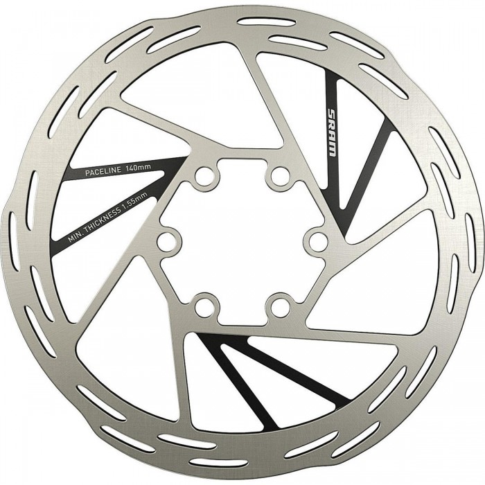 Paceline 140 mm Disc Brake Rotor for Road Use, 6-Bolt Design, Quiet Braking - 1