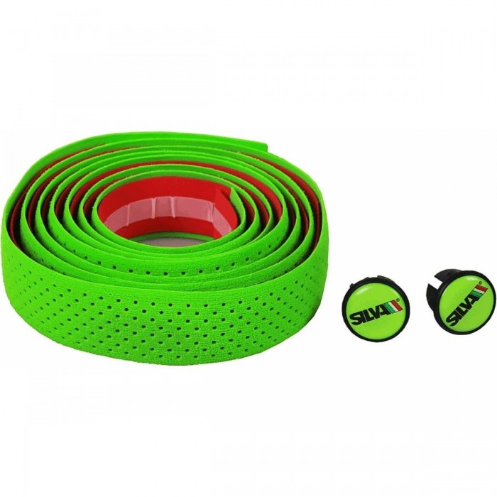 Green Polyurethane Handlebar Tape with Holes for Adults - Comfort & Style - 1