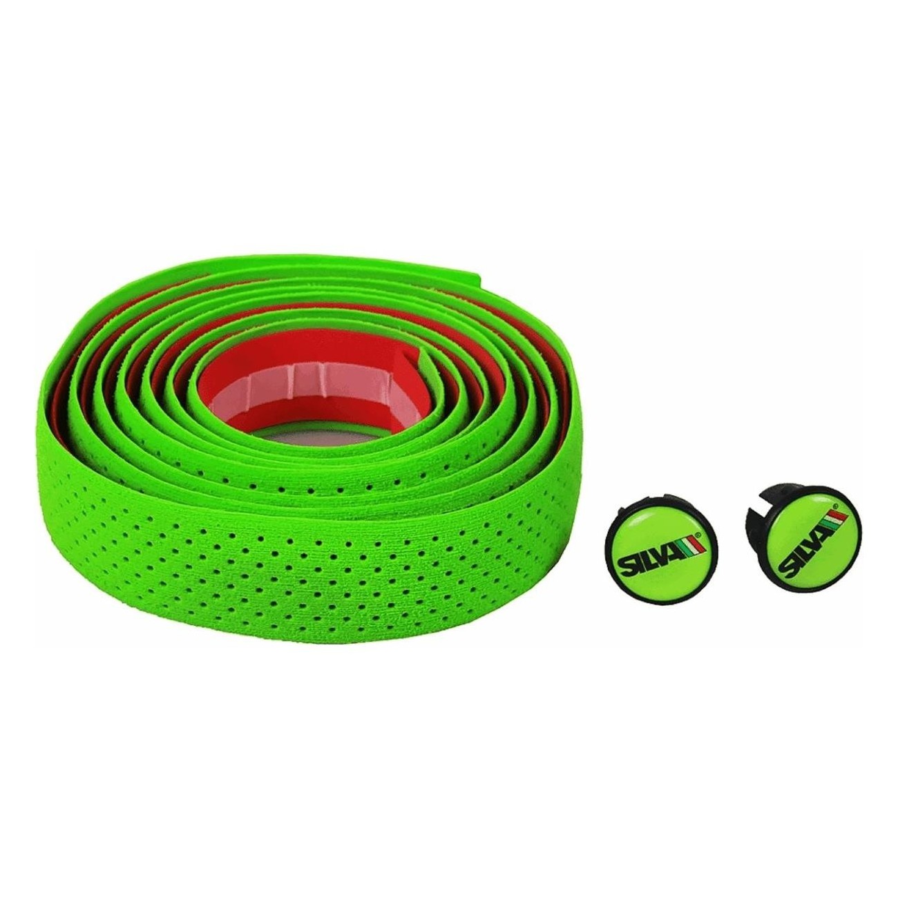 Green Polyurethane Handlebar Tape with Holes for Adults - Comfort & Style - 1