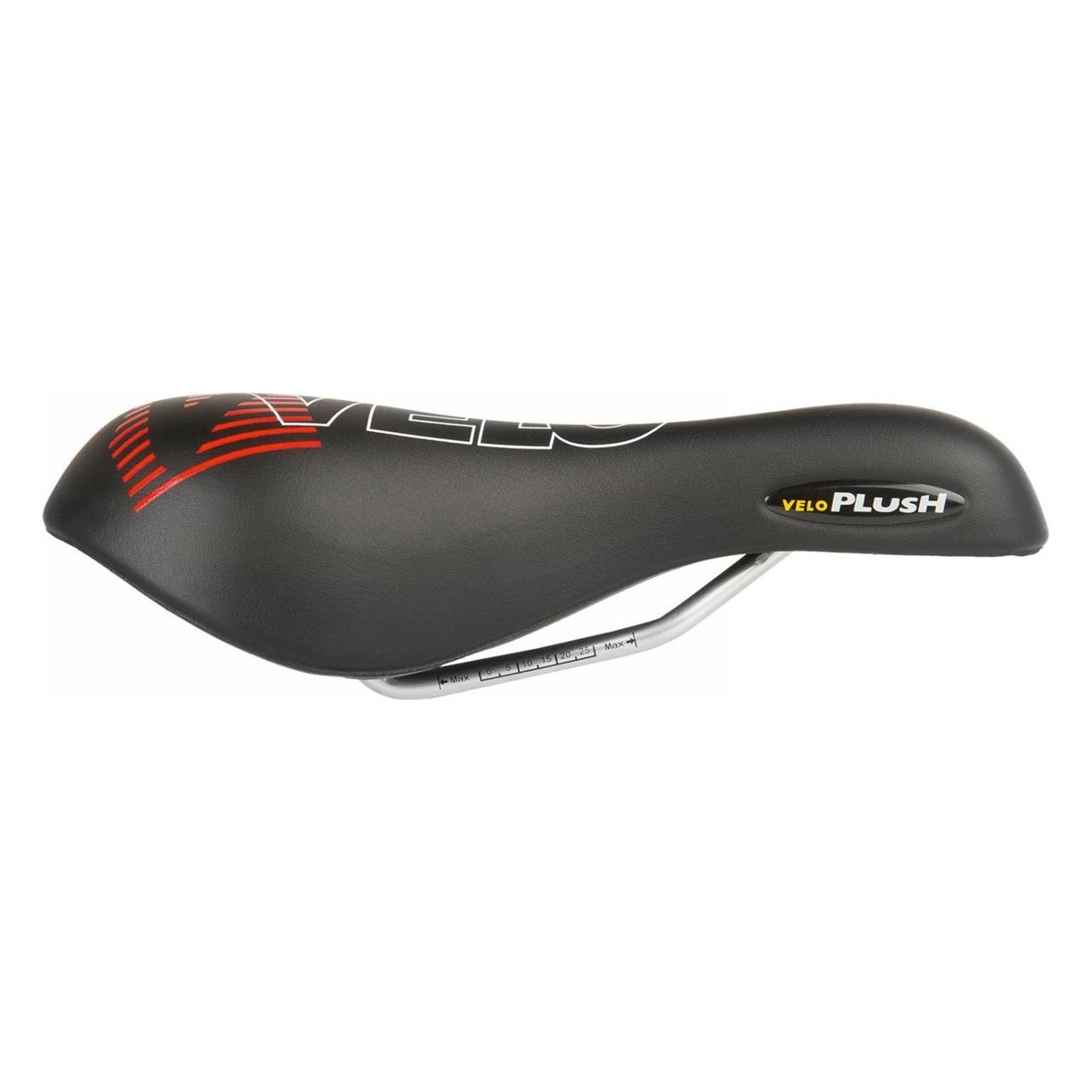 VELO Black Gel Saddle 254x173 mm, 452g, Steel Frame, No Clamp - 3