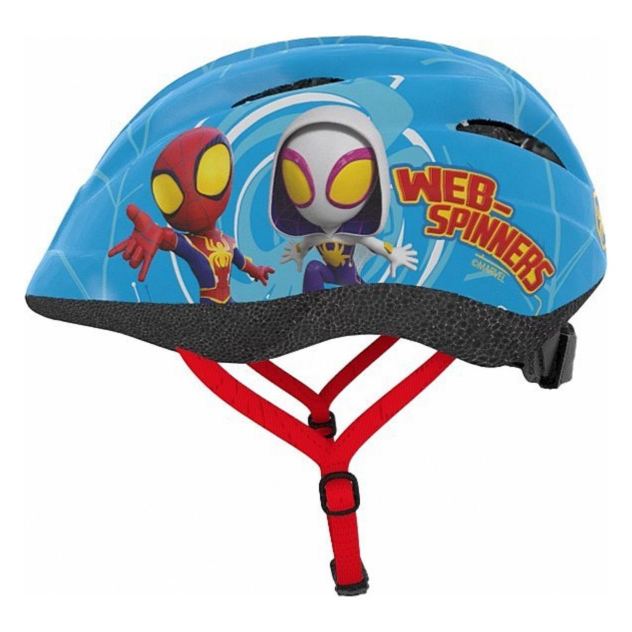 Casco Marvel Spidey per Bambini, Misura 48-52, Colore Azzurro - 10 - Caschi - 5902308592599