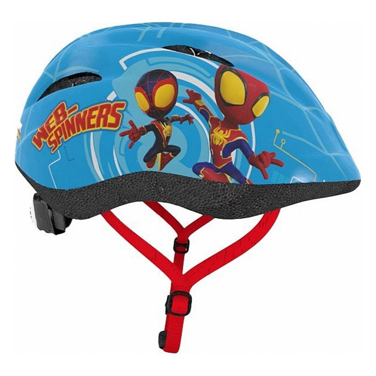 Casco Marvel Spidey per Bambini, Misura 48-52, Colore Azzurro - 15 - Caschi - 5902308592599