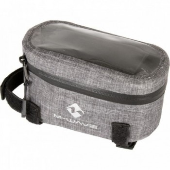 Waterproof Suburban Top Bag for Upper Tube in Reflective Grey TPU Nylon - 1