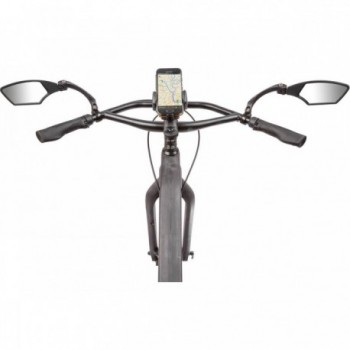 Miroir de vélo M-Wave en aluminium pour guidon gauche 22,2 mm - 2