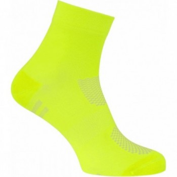 Atmungsaktive Coolmax Sportstrümpfe 13cm Gelb Fluoreszierend S-M - 1