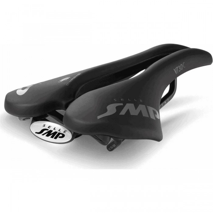 VT30C Black Saddle for MTB, Road and Gravel with Velvet Touch Cover - 1