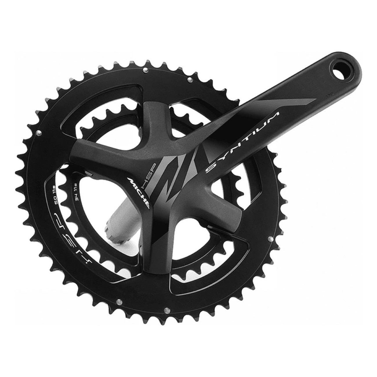 Miche Syntium HSP 11v Crankset 34/50 Teeth 170mm Aluminum for Bicycles - 1