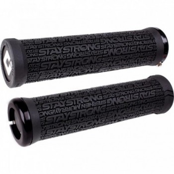 Stay Strong V2.1 Black Grips with ODI Clamps 135 mm for BMX and MTB - 1