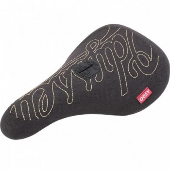 Sella BMX Odyssey Big-Stitch Slim Nera con Cuciture Dorate e Sistema Pivotal - 1 - Selle - 0630950930364