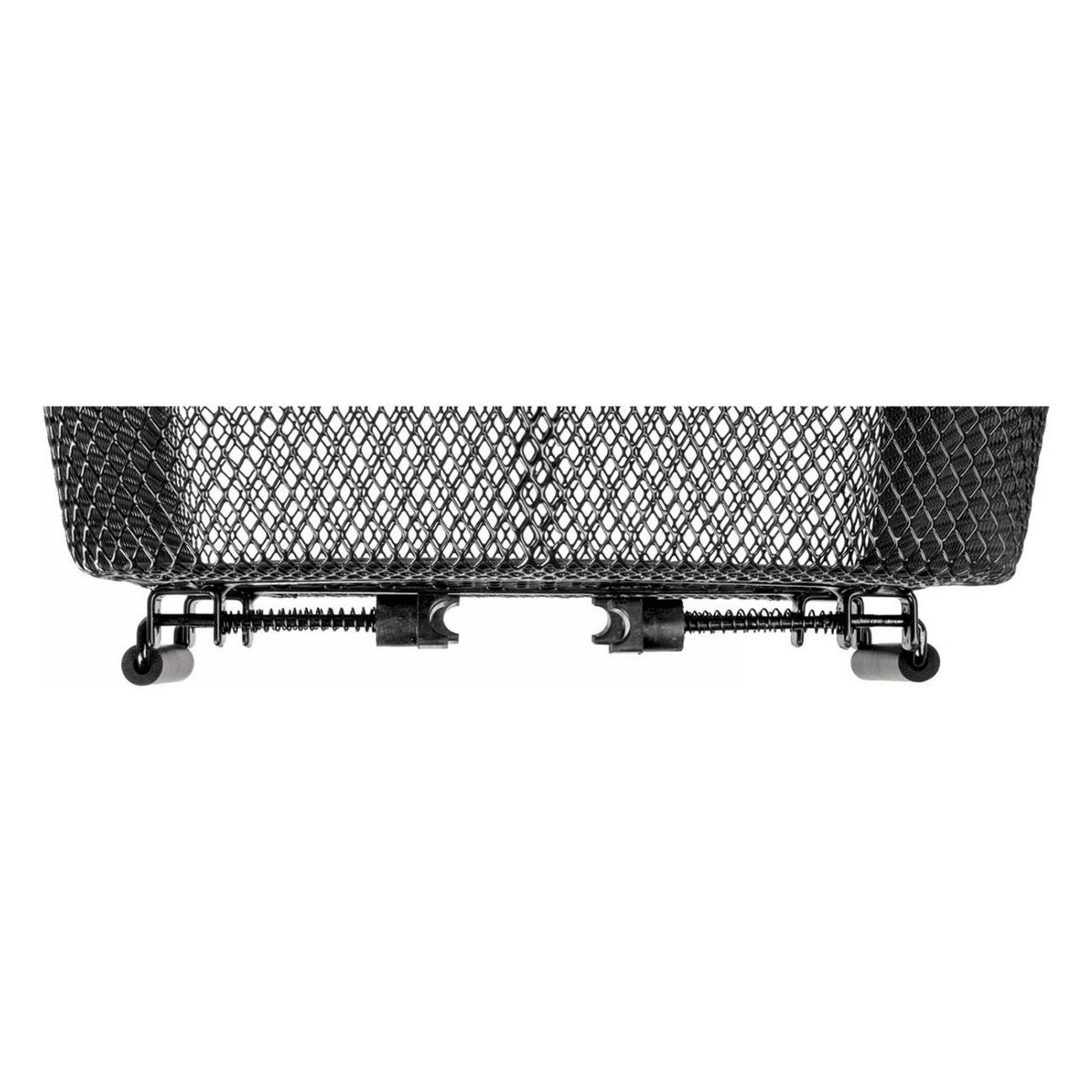 Black Steel Longitudinal Luggage Basket with Clamp, 45.5x29.5x21/13 cm - 3