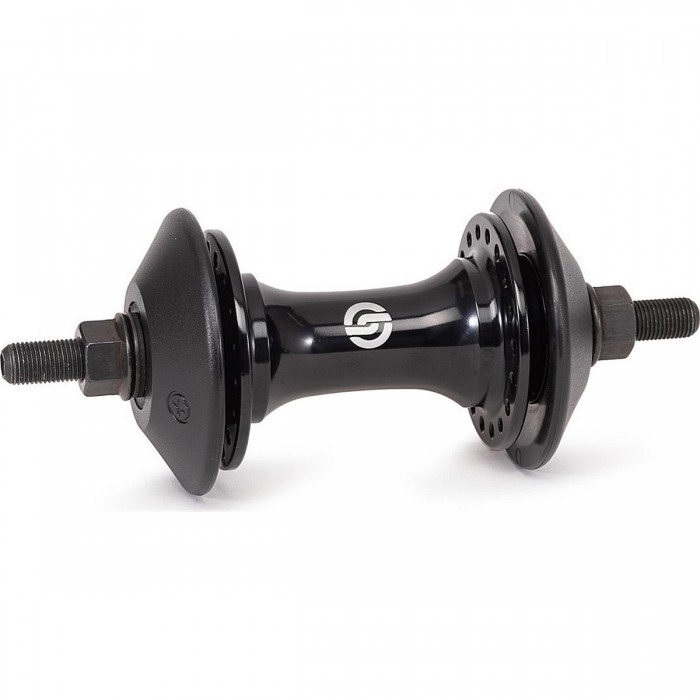 Salt EX Front Hub Black 36 Holes with 3/8' Male Axle and Nylon Protectors - 1