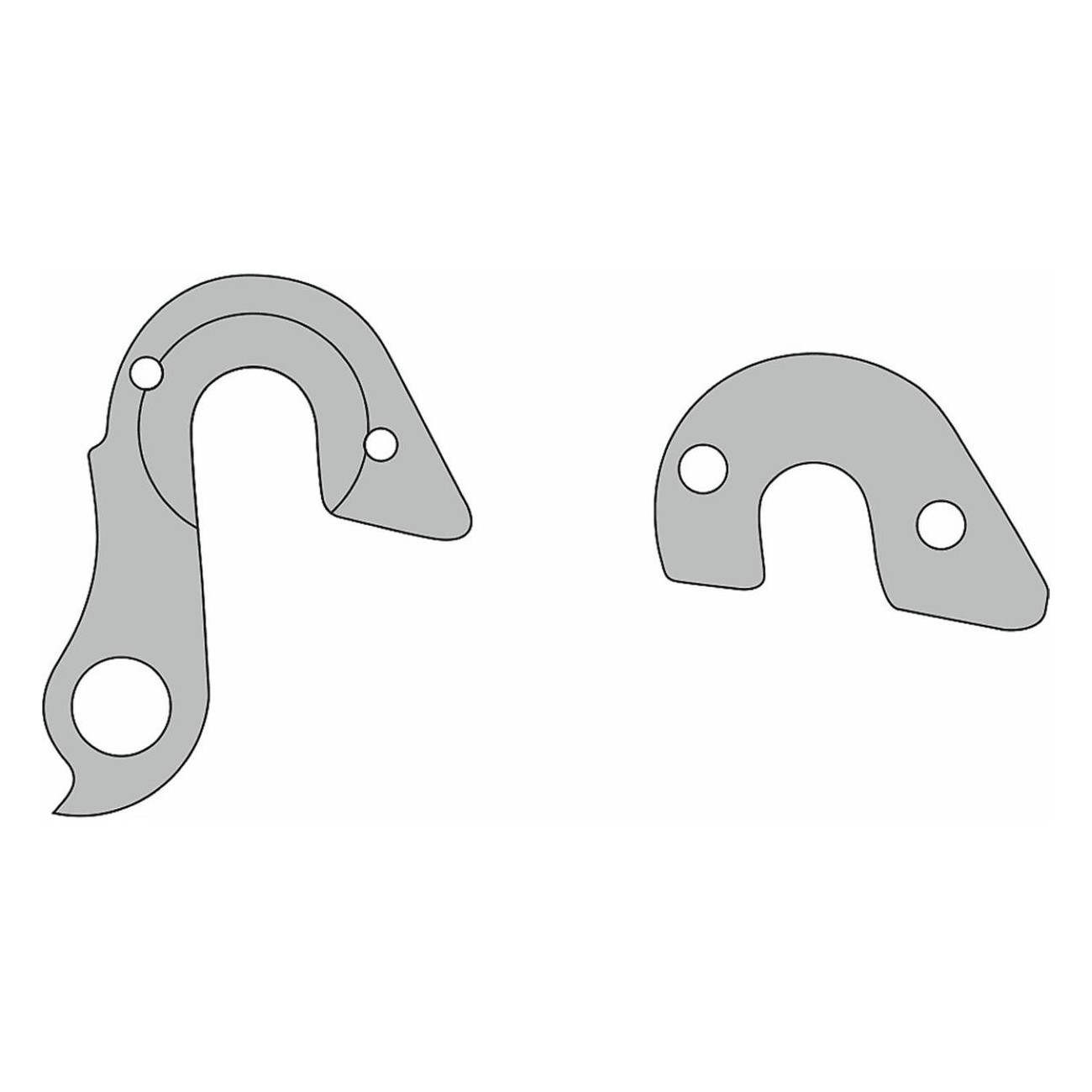 Kross DP-37 CNC Aluminum Derailleur Hanger for 2014-2021 Models: Evado, Level, Hybrid - 1