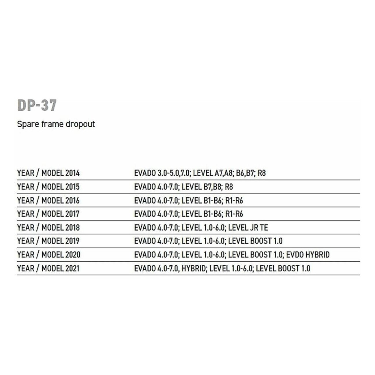 Kross DP-37 CNC Aluminum Derailleur Hanger for 2014-2021 Models: Evado, Level, Hybrid - 2