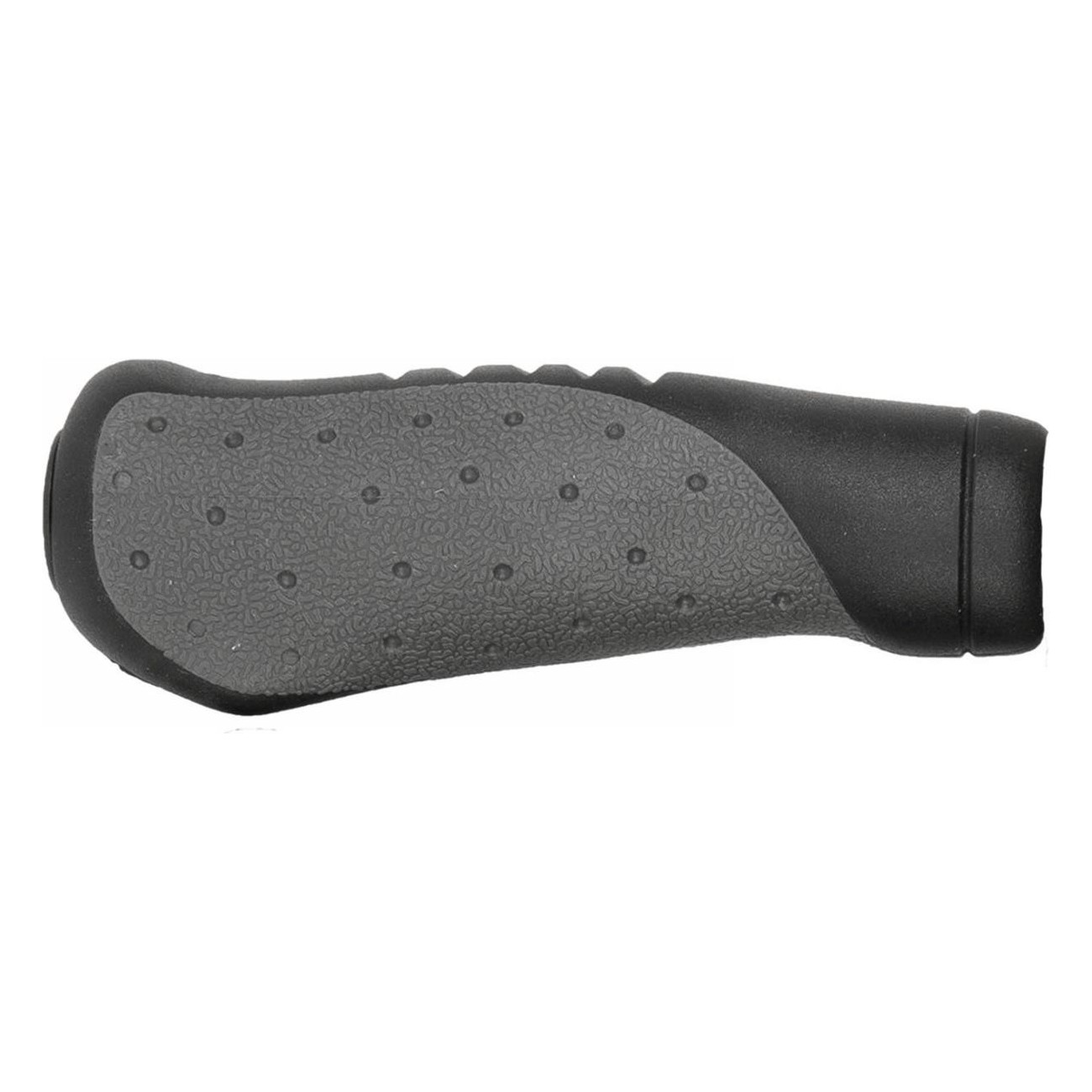 Coppia Manopole VELO Comfort Nero/Grigio con Forma Anatomica e Assorbimento Urti - Lunghezza 135/92 mm - 3 - Manopole - 08875390