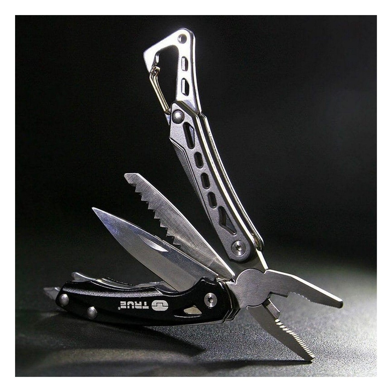 Multitool Seven: Ouvre-bouteille, Couteau, Pince et Mousqueton - 2