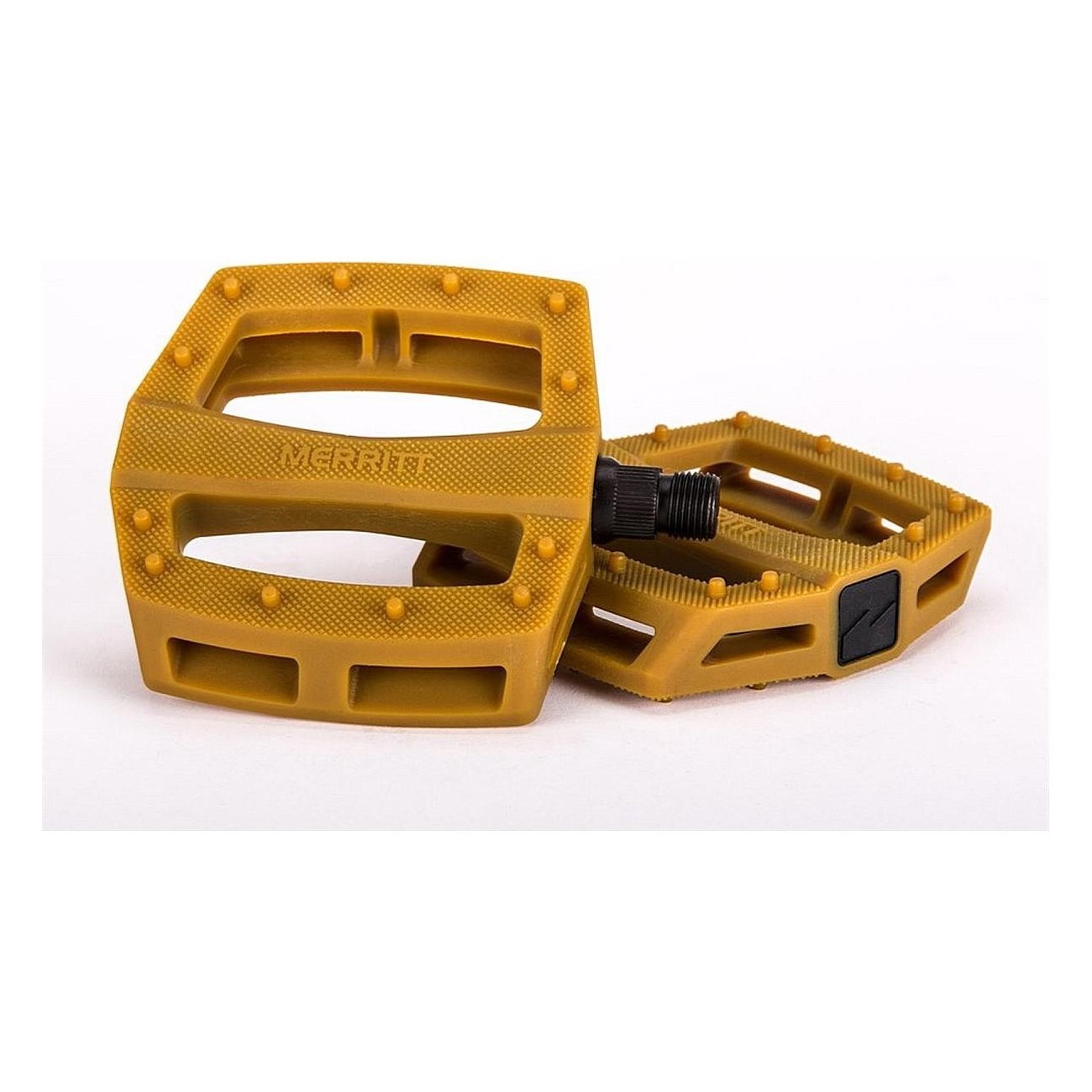 Merritt P1 BMX Rubber Pedals with Low Profile Design, Nylon and Fiberglass - 1