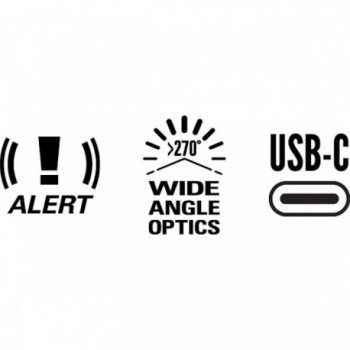 Lezyne Strip+ STVZO Alert Luce Posteriore Rossa, Nero, 40 Lumen, Tecnologia Frenata, Impermeabile IPX7 - 2 - Luci - 471058255148