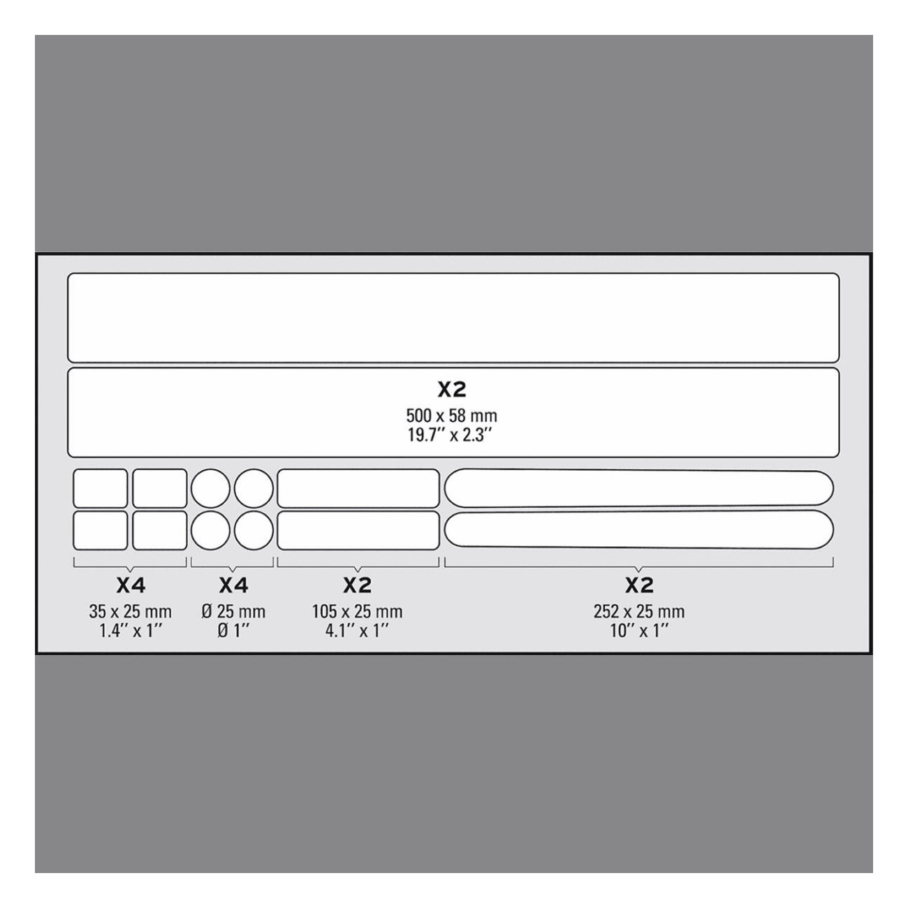 Bike Frame Protection Kit Skin Armor L - 14 Transparent Pieces - 3