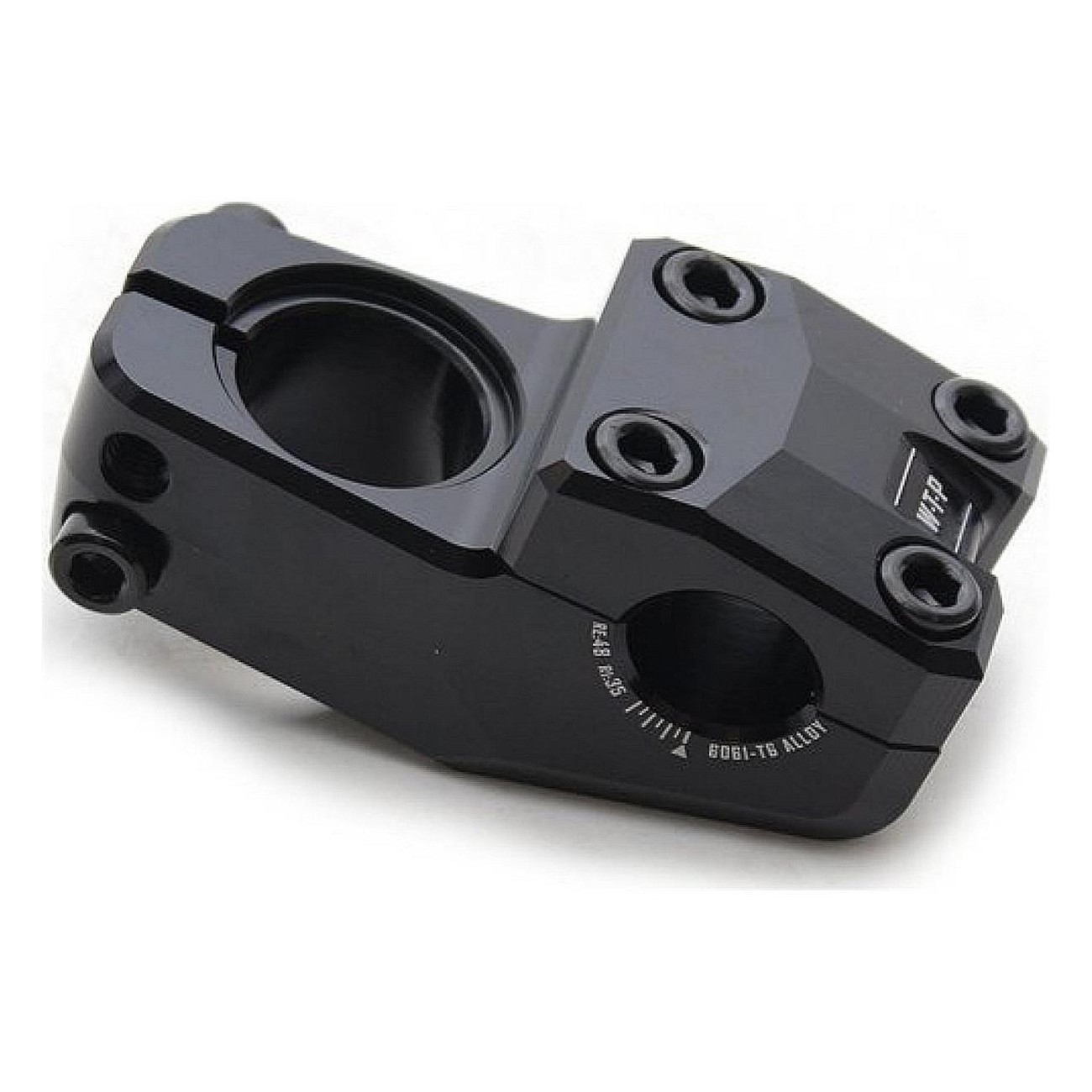 WTP Swan Neck Toploader Handlebar Clamp 25.4 mm, Rise 35 mm, Black - 1